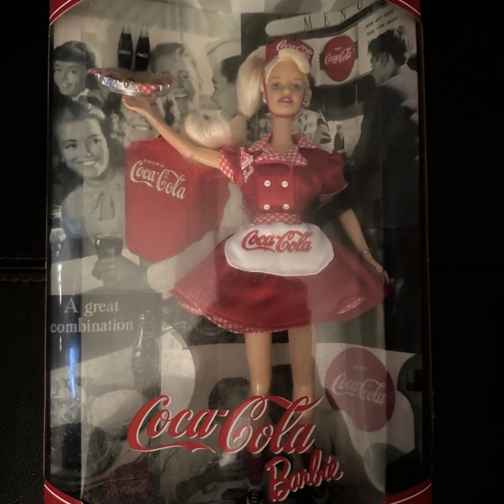1998 coca cola Barbie doll collector edition car hopper NIB.
